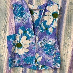 Vintage floral vest